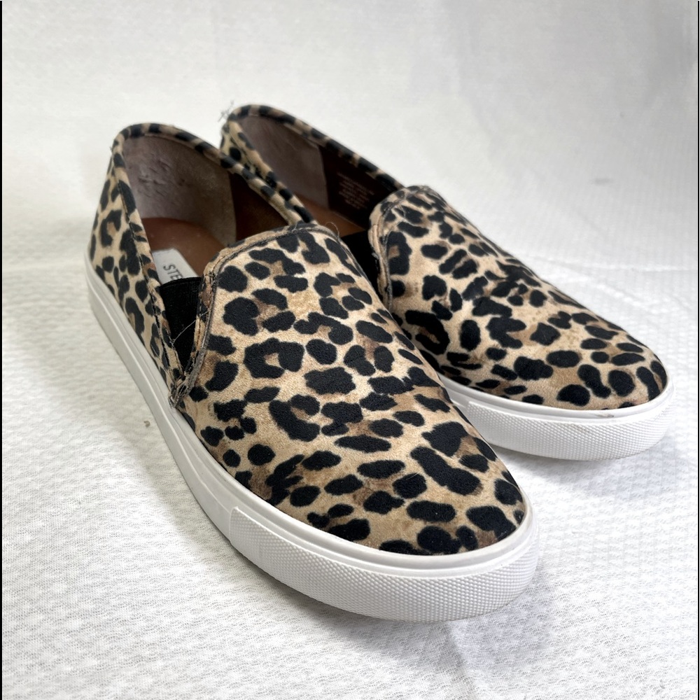 Leopard Steve Madden slip on sneakers
